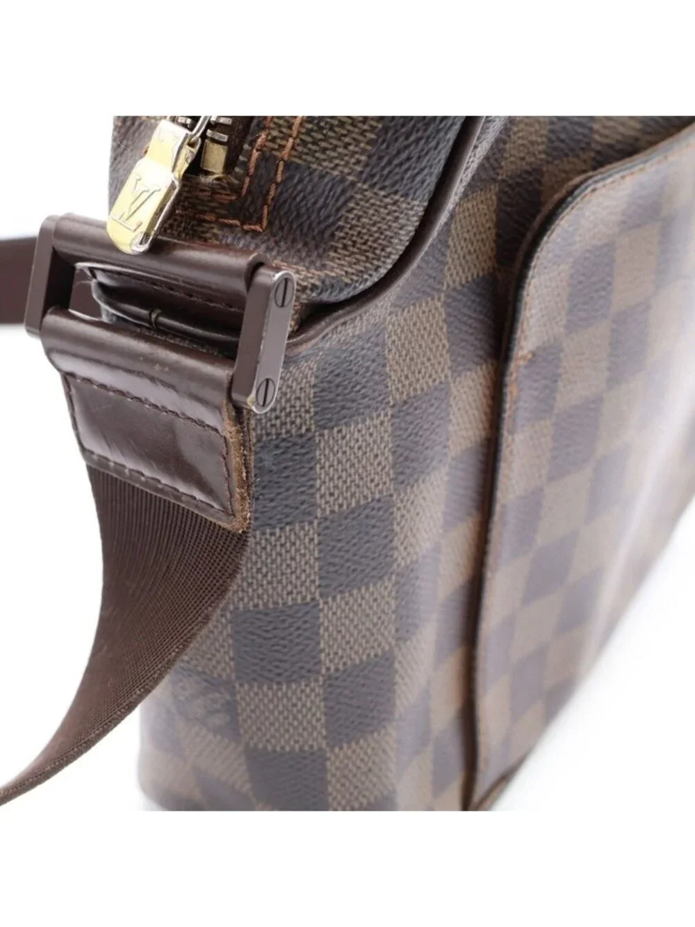 Louis Vuitton Damier Ebene Olaf PM Shoulder Bag Brown